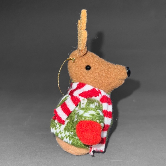 Christmas Reindeer Plush Ornament - Picture 4 of 6